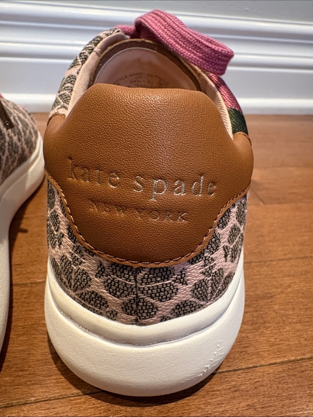 Kate Spade New York Spade Flower Jacquard Keswick Sneakers - Size 8 - Picture 5 of 9